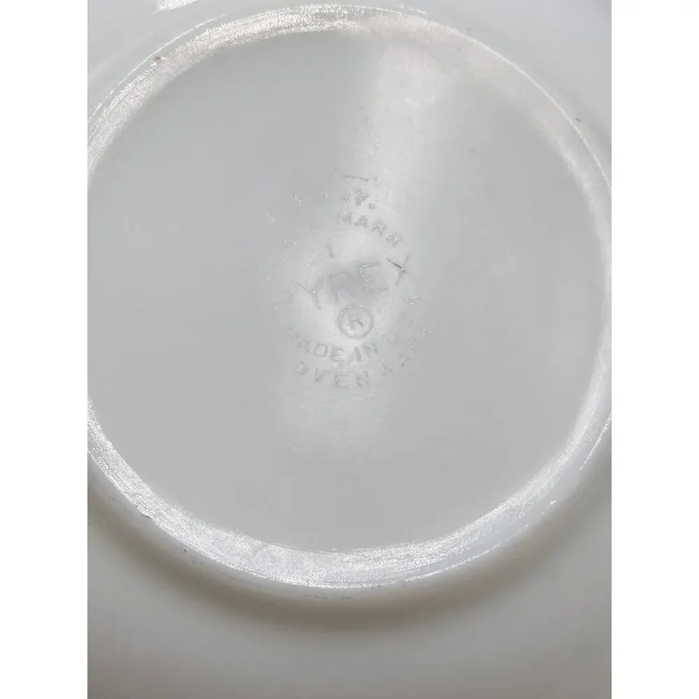 Vintage PYREX 404 Verde Autumn Floral Glass Mixing Bowl 4 Qt - Picture 6 of 7